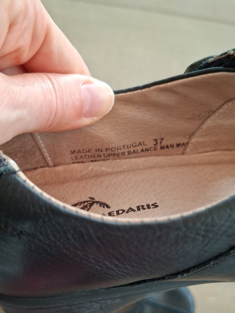 Dromedaris Classic Black Leather Quality Blanket-stitch Mary Jane Flats (EU 37) - Picture 8 of 8